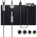 ROCK Earbuds with Microphone Metal Housing Durable Braided Cable Low Distortion Noise Isolating HiFi Stereo Heavy Bass Wired Stereo in-Ear Earbuds Headphones Headset with 3.5mm Jack (Tarnish)