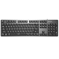 Sunsamy Gaming Mechanical Keyboard Full Size Wired Office Keyboard Aluminum Body Gaming Keyboard Mechanical Gaming Keyboard Backlit Mechanical Keyboard (Color : Black, Size : One Size)