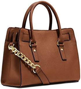 Michael Kors Women's New Fashion Saffiano Leather Medium Satchel Brown