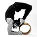 Free Flowing Minds Yoga Wheel- Strong and Sturdy Premium Quality, Most Comfortable Wooden Cork Design for improving Backbend and Stretching, get a Yoga Strap with Every Purchase, 13