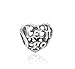 PANDORA Silver Let It Go Heart Charm