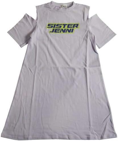 Amazon シスタージェニィ オープンショルダーロゴ 半袖 ワンピース 子供服 キッズ 12 ワンピース チュニック 通販