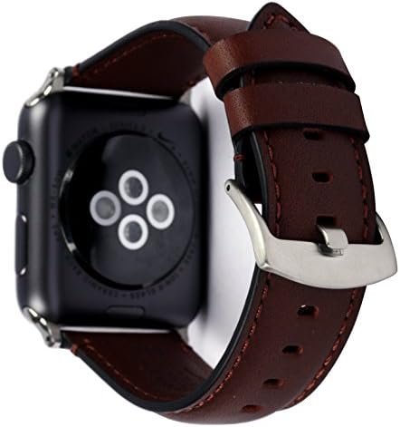 Deepra Horween Leather Brown Band - Compatible with 42mm Apple watch