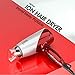 1875w Hair Dryer Dual Voltage Blow Dryer Dc Motor Foldable Handle Negative Ionic Function Speed Settings (hight-off-low) Cool Shot Button Ceramic Tourmaline Air Outlet Grill 1.8m Salon Power Cord
