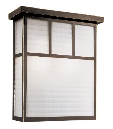 Trans Globe Lighting 40142 ROB Outdoor Mariposa 13.75" Pocket Lantern, Rubbed Oil Bronze