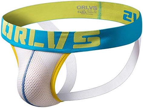 Mens Sexy Briefs Underwear, Mesh Breathable Letter Printed Bulge Pouch Jockstrap Convex Low Rise Triangle Thong