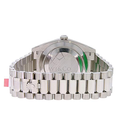 Rolex-Day-Date-40-President-White-Gold-Watch-228239-60th-Anniversary-Green-Dial