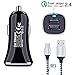 Dual USB Car Charger, FiveBox Phone Car Charger Adapter with 6ft USB Type C Charging Cable Charger Cord Compatible Samsung Galaxy S9 S8 Note 9 8, LG Stylo 4, LG V35 G7 ThinQ G5 G6, Google Pixel 2/3 XL