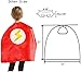 Superhero Capes for Kids, 8 Heroes Reversible Satin Capes and Masks for Dress Up Costumes (4 Cape, 8 Mask)