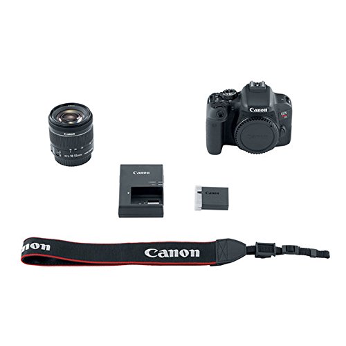 Canon EOS Rebel T7i DSLR Camera + Canon EF-S 18-55mm is STM Lens + Canon EF 75-300mm III Lens + Wide Angle & Telephoto Lens + Telephoto 500mm f/8.0 (Long) + 64GB Card + Slave Flash + Valued Bundle - Canon