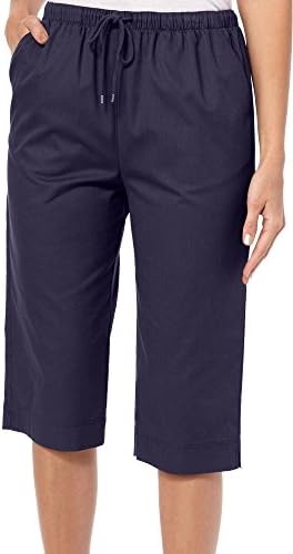 Coral Bay Petite Drawstring Twill Capris