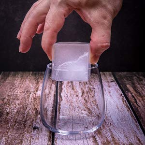 barmate XXL Eiswürfelformen aus Silikon im Set, eine für 4 runde Eiskugeln und eine für 6 XXL Würfel für Cocktails… – Bild 4