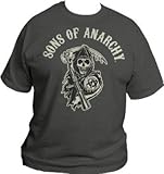 Sons of Anarchy Logo T-shirt (Charcoal - XX-Large)