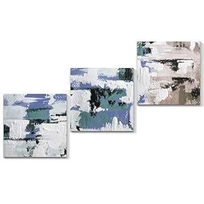 3 Piece Canvas Wall Art Abstract Color Canvas Prints Home Artwork Decoration for Living Room,Bedroom - 12"x12"x3 Panels
