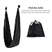 CO-Z Aerial Yoga Swing Sling Strong Yoga Hammock Kit Set Trapeze Inversion Exercises Include Ceiling Mounting Kit and 2 Extensions Straps (Black Aerial Yoga)