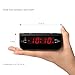 Peakeep Little Digital FM Alarm Clock Radio with Dual Alarm, Snooze, Sleep Timer and Battery Backup