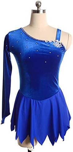 DILIKEXUE Figure Skating Dress for Girls Women Ice Skating Competition Performance Costume Dance Costume Dress Professional Stretch Breathable