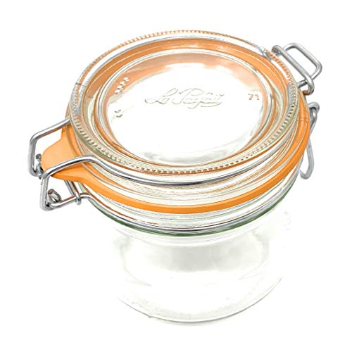 (6 Pack) 16 oz, Pint, 500 ml, Glass French Canning Jars with Spring
