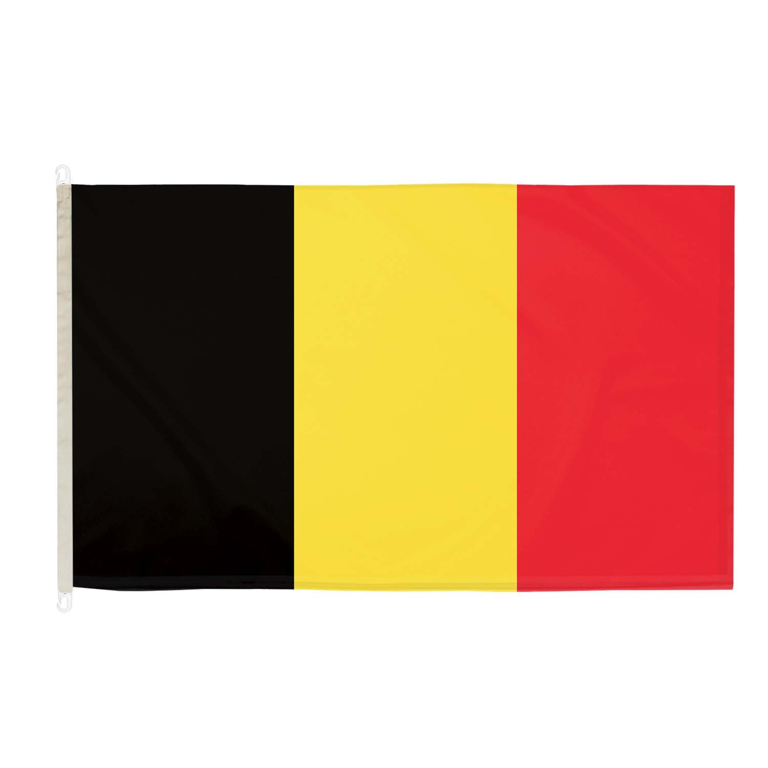DuraFlag Belgium 5ft x 3ft with Clips/Hooks - Premium Quality 5x3 Belgian Flags