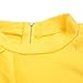Dearlovers Women Wear to Work Business Top Shirt Medium Yellow