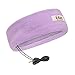 CozyPhones Fleece Sleep Headphones - Wired Over Ear Headphones from Ultra Thin Earphones for Side Sleepers, Meditation, Running, Laptop, and Phone - Violet