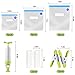 Uarter Sous Vide Bags Kit For Anova and Joule Cookers, 15 Reusable BPA Free Food Vacuum Sealer Bags, 1 Hand Pump and 2 Sealing Clip and 2 Sous Vide Bag Clip, Easy to Use, Practical for Food Storage