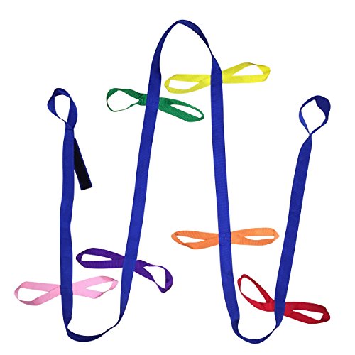 Colorful WALKING ROPE w/ handles for children & toddlers. Kids hold a ring & lineup.Great for field trips & going to the bus. Fun teacher & back to school supply for kindergarten, preschool & daycare.