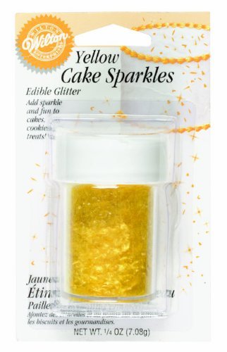 Wilton Food Decorative Cake Sparkles, Yellow