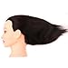 HAIREALM 18'' 100% Human Hair Cosmetology Mannequin Head for Hair Styling Training Head Manikin Doll Head (Table Clamp Stand Included) HA0212P