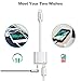 TOPGO Lightning to 3.5mm 2 in 1 iphone 7 adapter Aux Headphone Jack Audio & Charger Cable for iPhone, Supports iOS 11 and Before