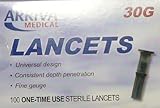 Arriva Medical 30G Fine Lancets Box of 100 Diabetic Care by Arriva