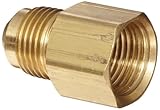 Anderson Metals Brass Tube Fitting, Coupling, 1/2