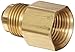 Anderson Metals Brass Tube Fitting, Coupling, 1/2