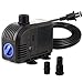 FREESEA Submersible Pond Water Pump: 160 GPH 8W Ultra Quiet Adjustable Outdoor Fountain Pump with 5ft Power Cord for Aquarium | Fish Tank | pool | Garden Waterfall | Hydroponic
