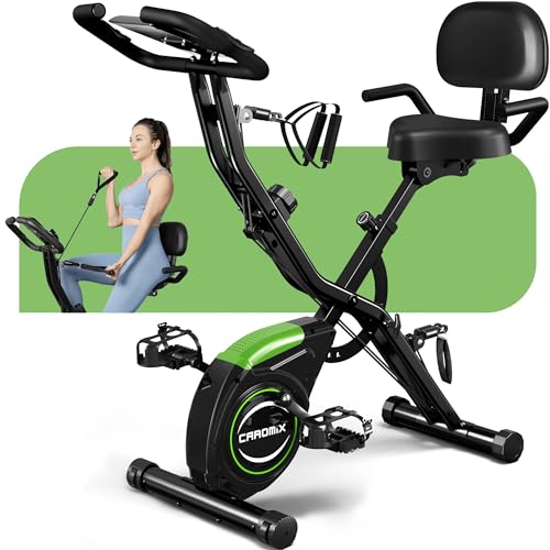 Magnetic Resistance Folding Stationary Bike Amazon Caromix Folding