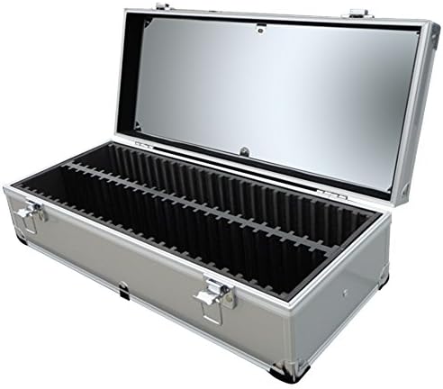 Aluminum Storage &amp; Display Box Case Holds 50 PCGS NGC ANACS Coin Holders Slabs