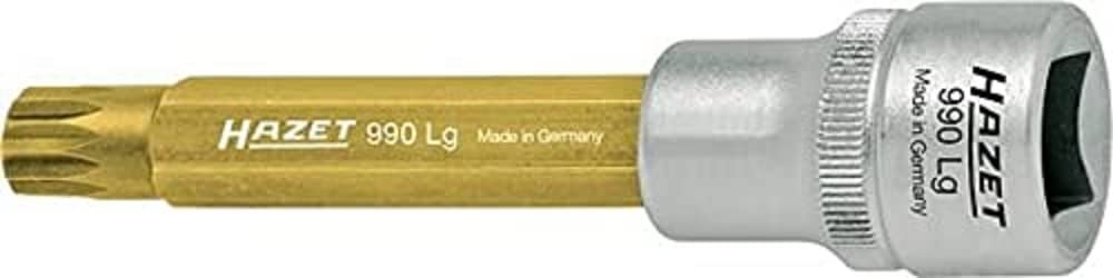 Hazet 990LG-8 Size 8 12.5mm/ 1/2-inch Internal Serration XZN Screwdriver Socket