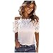Blouses,Toraway Women Sexy Off Shoulder Casual Lace Crochet Chiffon Blouse Tops