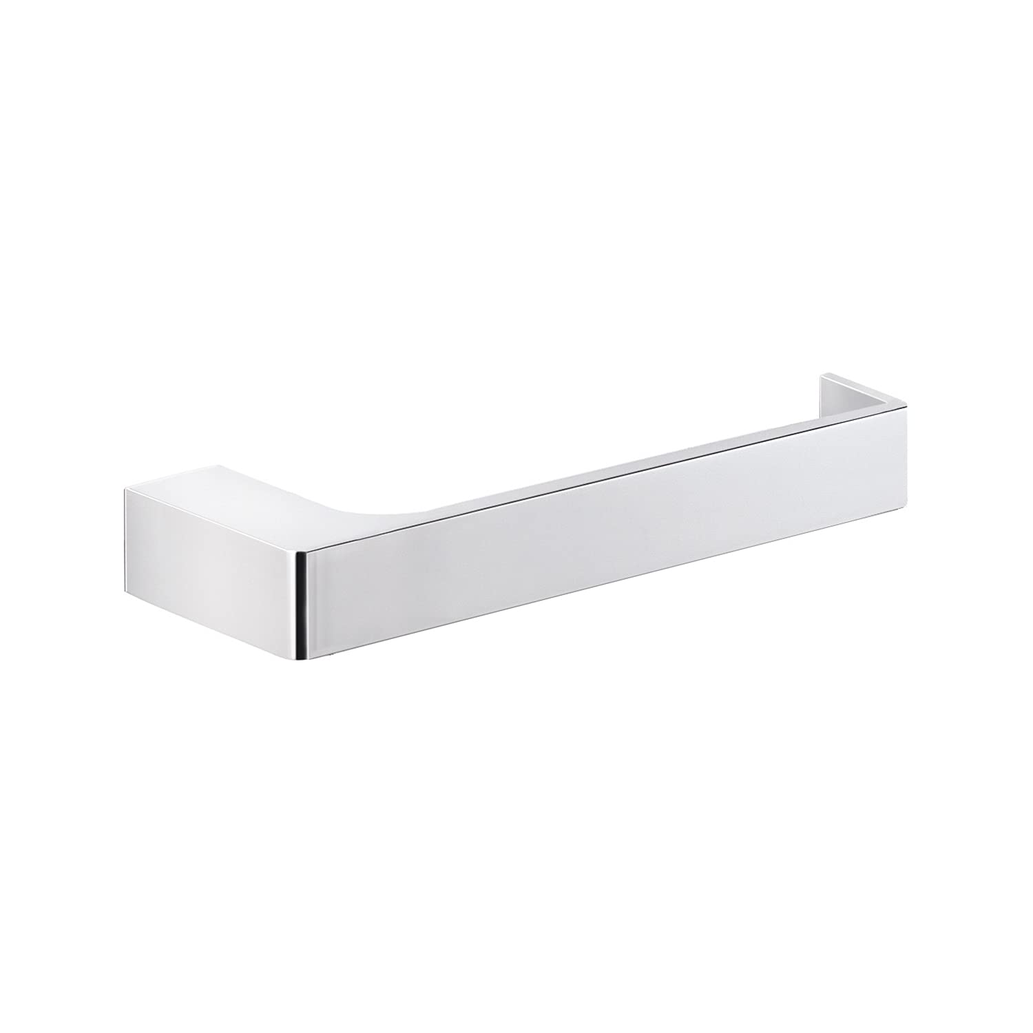 Gedy G-Kuala Lumpur Toilet Paper Roll Holder, Chrome Color, Components Made of Cromall, Brass and Glass, 2 Year Warranty, Measures 2.5 x 17.5 x 6.6 CM and Weight 0.25 kg, Design R&D, Chrome, Unique