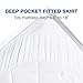 ARCESS Hypoallergenic Mattress Pad Queen, Bed Bug Dust Mite Mattress Cover, Queen Bed Cover Stretches Up To 15 Inches Deep