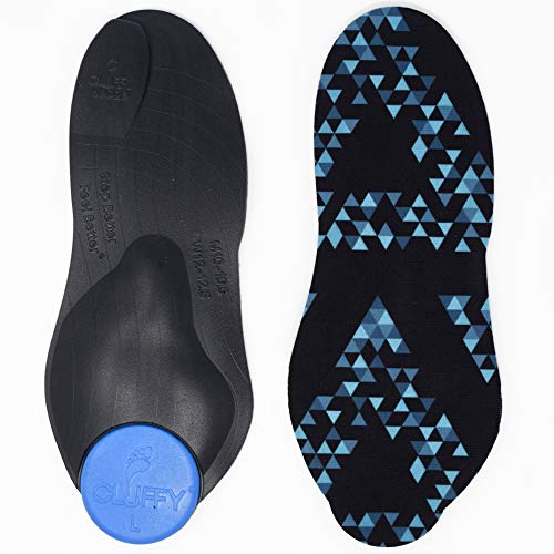 Lux Step Shoe Insole for Foot and Heel Pain – Men’s 13-13.5, 1 Pair – with Gel Heel Pad and Cluffy Wedge Insert