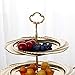 Cake Stand Fruit Tray Stainless Steel Fruits Desserts Candy Cookies Buffet Plates Serving Tray Cupcake Stand for Wedding, Birthday Party & Tea Party Gift Family Dinner Christmas Decoration