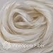 Pineapple Fiber for Spinning, Blending, Felting & Dyeing. Rare Vegan Combed Top. Lustrous Natural White