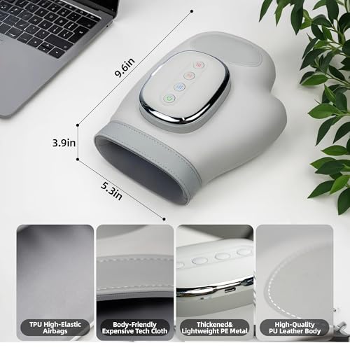 2026 NEW Smart Hand Massager with Heat and Compression – 3 Modes, 5 Intensities, Wireless Air Pressure for Arthritis & Hand Pain Relief – Portable for Home, Office, Travel – Ideal Wellness Gift