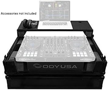 Odyssey FZGSMC7000W2BL | Glide Style Black Label DJ Controller Case for Denon MC7000