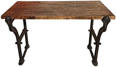 Turn-Of-The-Century Industrial Handmade Desk/Kitchen Workstation Island