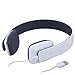August EP636 Bluetooth Headphones - Wireless On-Ear Headphones with NFC/Headset Microphone - White