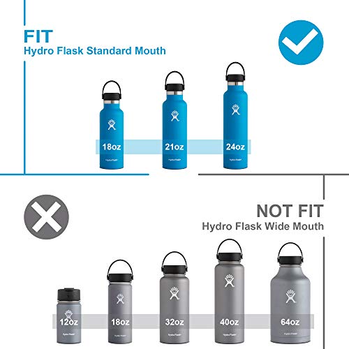 image for Vmini Straw Lid, Compatible with Hydro Flask Standard Mouth Water Bott