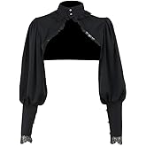 Goth Lace Shrug Fashion Trendy Crop Top Shrugs for Women