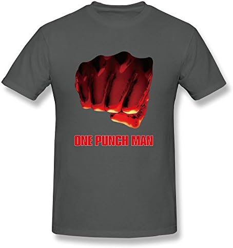 Men's Cool Picture One Punch Man Cotton T Shirt XXL DeepHeather